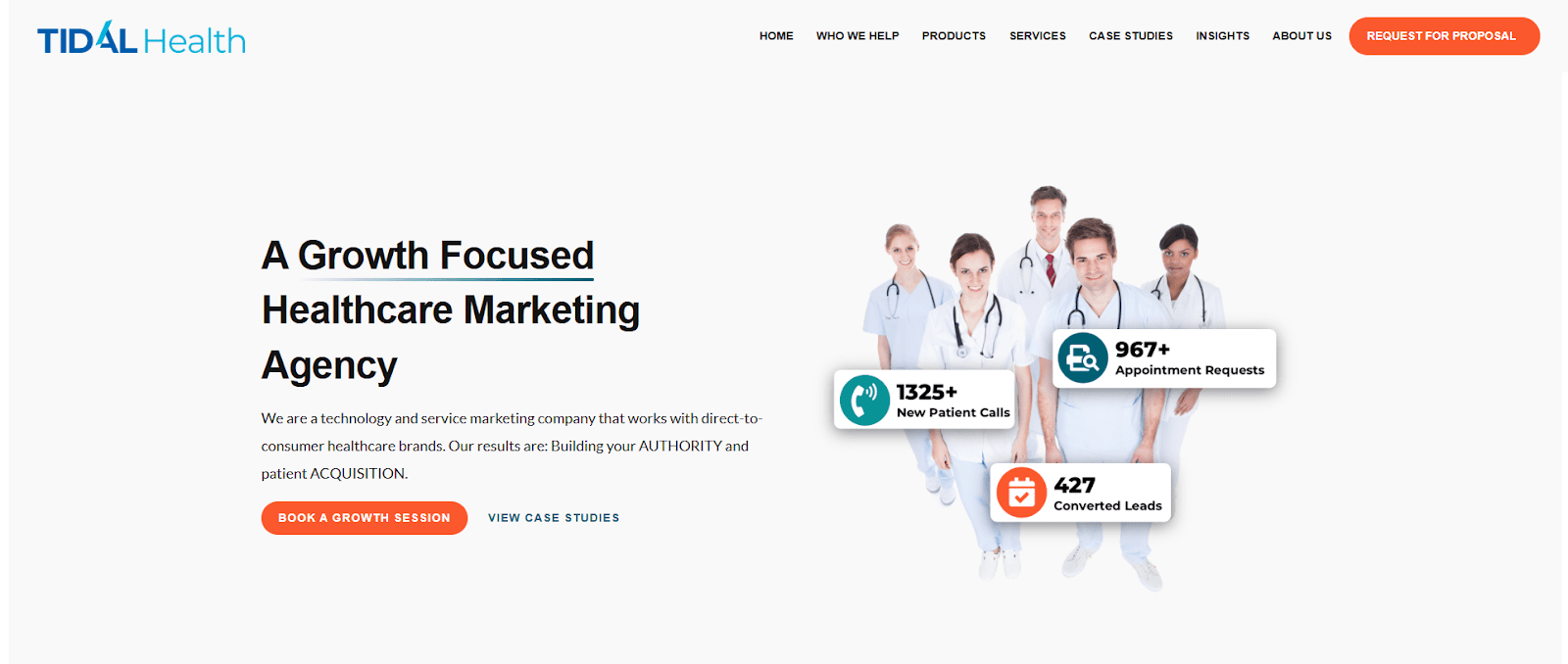 Tidal Health Group homepage