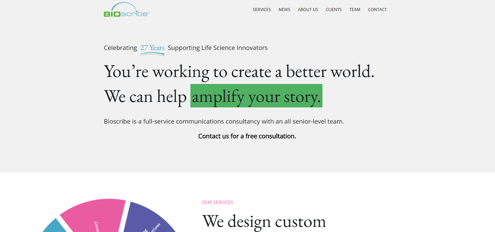 BioScribe homepage
