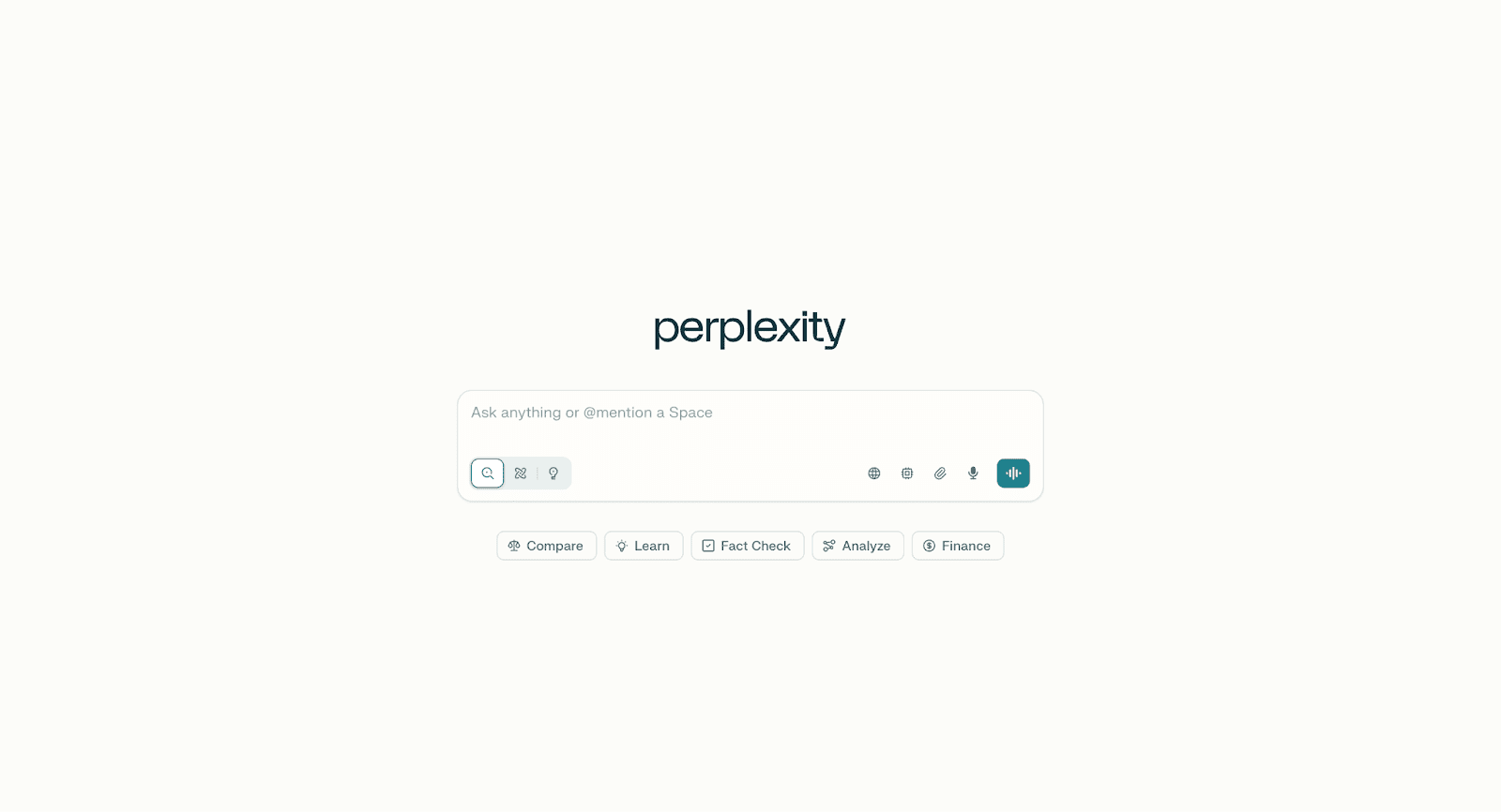 Perplexity interface
