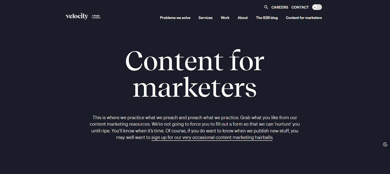 Velocity Partners homepage