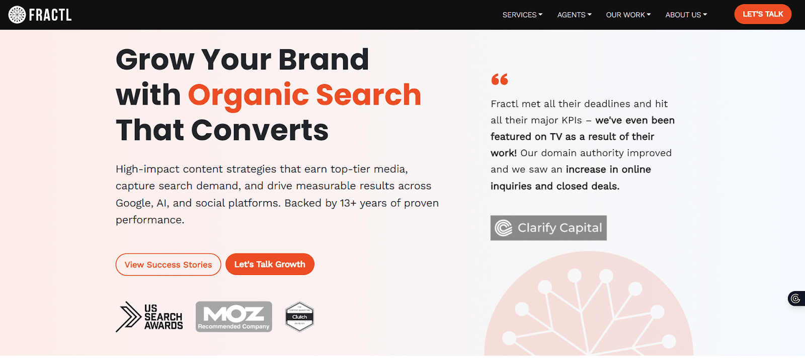 Fractl homepage