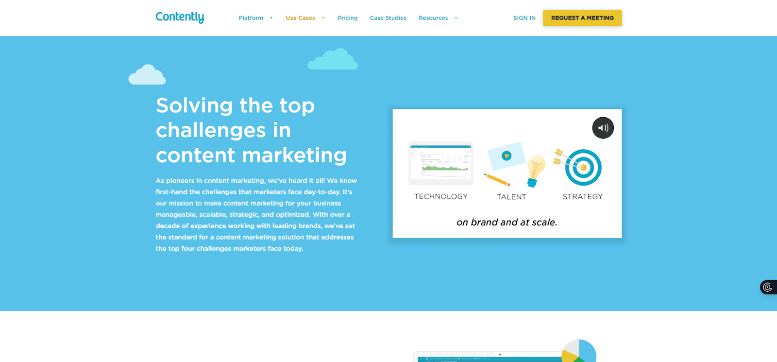 Contently homepage